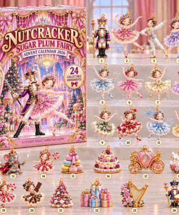 Nutcracker Sugar Plum Fairy 2026 Luxe Advent — 24-Day Countdown With Acrylic Charms, Ballet & Holiday Collectible Gift