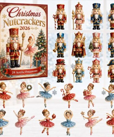 2026 Nutcrackers & Ballerinas Advent Calendar - 24-Day Acrylic Charm Set, Ballet & Holiday Keepsake Gift For Dancers And Collectors