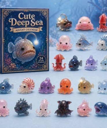 2026 Cute Deep Sea Advent Calendar - 24-Day Acrylic Charm Collection, Adorable Sea Creature Countdown Gift For Children & Collectors