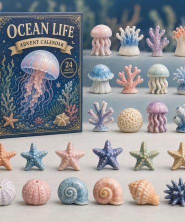 Ocean Life Kingdom 2026 Countdown - 24-Day Acrylic Charm Advent Calendar, Underwater Kingdom Charms & Gift Set