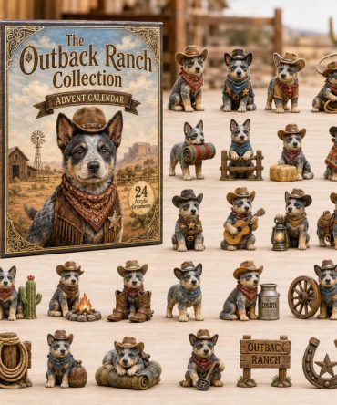 Outback Ranch Collection 24-Day Charm Countdown Calendar - 2026 Acrylic Western-Themed Set For Rustic Holiday Gifts