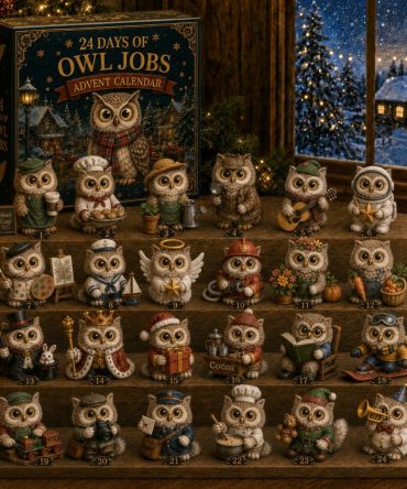 Whimsical Owl Jobs Advent Calendar 2026 – 24-Day Collectible Acrylic Charms, Cute Career-Themed Countdown For Kids & Collectors