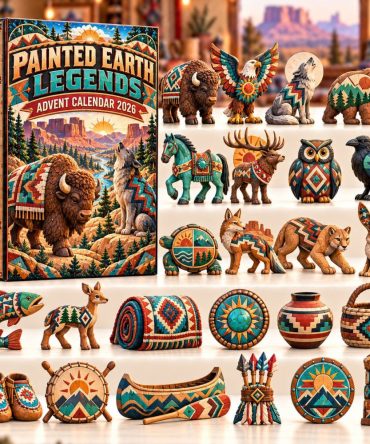 2026 Painted Earth Legends Advent Calendar — 24 Acrylic Charms, Mythic Earth Designs, 24-Day Countdown & Collectible Gift