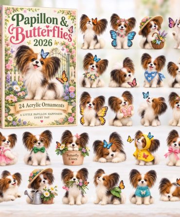 Papillon & Butterflies Elegant Advent Calendar 2026 — 24 Butterfly And Papillon Acrylic Charms, Nature-Themed Holiday Gift & Decorative Countdown