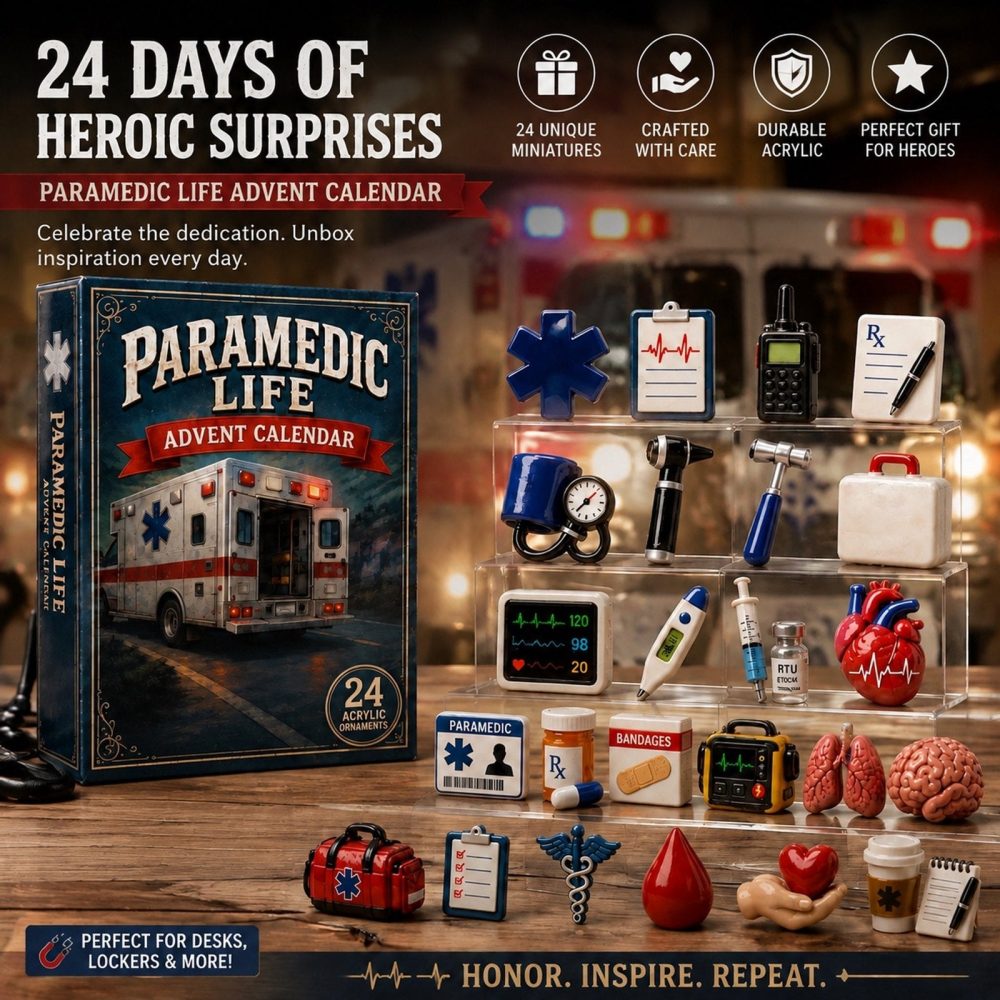 Paramedic Hero Advent Calendar 2026 – 24 Days Of Collectible Acrylic Charms, Heartfelt Countdown Gift For Medical First Responders