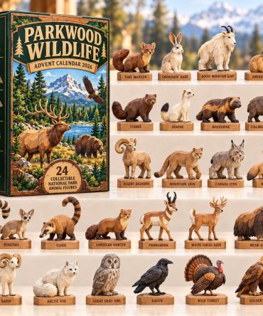 Parkwood Wildlife 2026 Advent Calendar — 24 Nature Acrylic Charms, Collector'S Animal Set, Eco-Friendly Holiday Gift