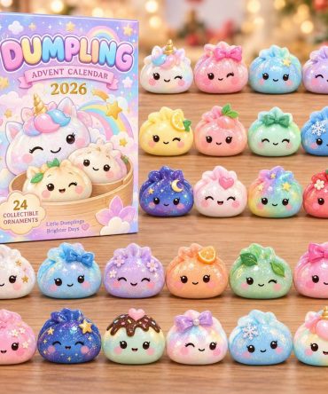 2026 Pastel Dumpling Magic Advent Calendar — 24-Day Kawaii Acrylic Charm Countdown With Cute Collectible Dumpling Charms