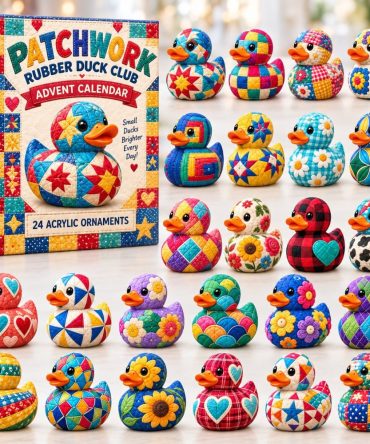 2026 Patchwork Rubber Duck Club 24-Day Collectible Countdown — Acrylic Charms, Colorful Display For Duck Lovers