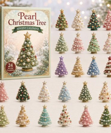 Pearl Christmas Tree Advent Calendar 2026 — 24-Day Elegant Acrylic Charm Countdown , Holiday Tree Ornaments & Collectible Gift Set