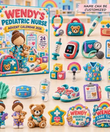 2026 Pediatric Nurse Advent Calendar — 24-Day Cheerful Medical Countdown With Acrylic Nursing Charms, Perfect Gift