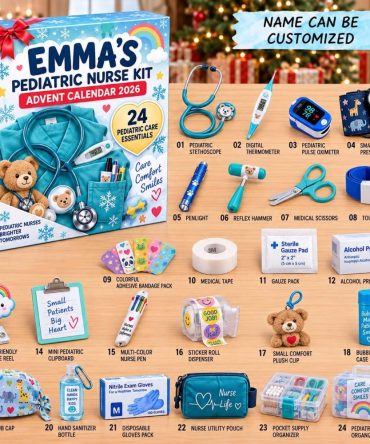 Pediatric Nurse Advent Calendar 2026 — 24-Day Countdown With Acrylic Medical Charms, Gift Set For Childcare & Pediatric Rns