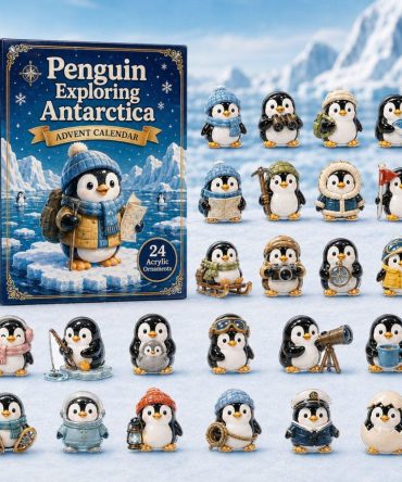 2026 Penguin Antarctica Explorer Countdown — 24-Day Acrylic Charm Advent Set, Ideal Gift For Wildlife Lovers