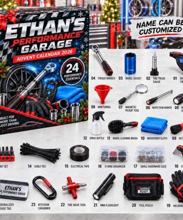 Mechanic & Car Lover Advent Calendar 2026 — 24-Day Automotive Countdown With Acrylic Tool Charms, Gift For Gearheads