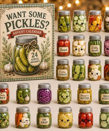 Pickle Jar Collection Advent Calendar 2026 - 24-Day Acrylic Charm Countdown With Cute Pickle & Jar Collectibles
