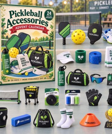 Pickleball Gear 24-Day Countdown Calendar 2026 — Accessory Acrylic Charm Collection, Daily Paddle & Court Surprises, Gift For Players