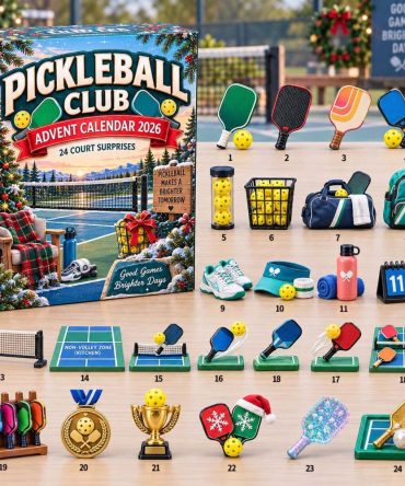 Pickleball Club Advent Calendar 2026 — 24-Day Acrylic Charm Countdown, Sports-Themed Holiday Gifts For Players