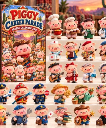 Piggy Career Parade 2026 Advent Collection — 24 Profession-Themed Pig Acrylic Charms & Roleplay Surprises, Educational Holiday Gift