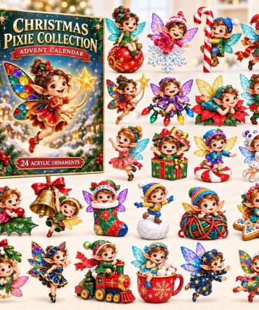 Pixie Collection 2026 Advent Calendar — 24-Day Fairy & Pixie Acrylic Charms, Whimsical Collectible Countdown Gift For Fantasy Fans