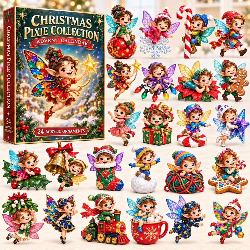 Pixie Collection 2026 Advent Calendar — 24-Day Fairy & Pixie Acrylic Charms, Whimsical Collectible Countdown Gift For Fantasy Fans
