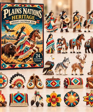 Plains Heritage 2026 Tradition Calendar — 24-Day Acrylic Charm Collection Celebrating Plains Culture & Symbols