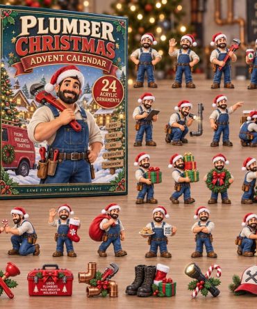 Plumber Holiday Countdown Calendar 2026 — 24-Day Advent With Plumbing-Themed Acrylic Charms, Perfect Trade Gift For Plumbers