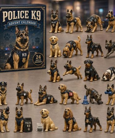 Police K9 Unit Advent Calendar 2026 — 24-Day Acrylic K9 Charm Countdown , Tribute Gift For Law Enforcement & K9 Handlers