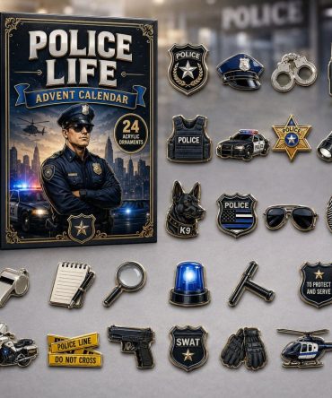 Police Duty Life Advent 2026 — 24-Day Countdown With Acrylic Charms Celebrating Officers And First Responders