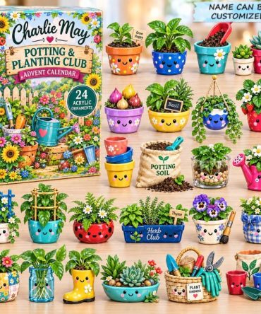 Potting & Planting 24-Day Countdown 2026 — Acrylic Planting Tools & Seed Charms, Perfect Gift For Gardeners & Plant Parents