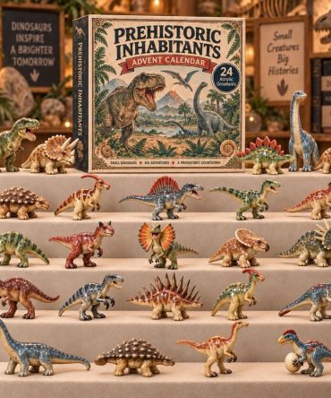 2026 Prehistoric Inhabitants Holiday Calendar — 24 Unique Acrylic Dinosaur Charms, Exciting Daily Countdown Gift For Kids & Collectors