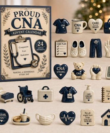 Cna Hero 2026 Advent Countdown — 24 Acrylic Charms For Certified Nursing Assistants, Heartfelt Holiday Gift