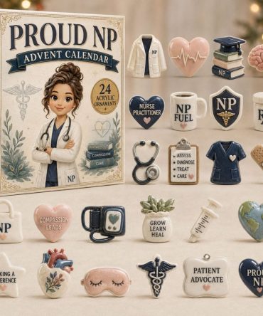 Np Specialist 2026 Holiday Countdown — 24 Acrylic Charms Advent Calendar Designed For Nurse Practitioners
