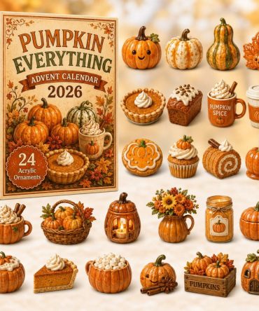 Pumpkin Everything 2026 Countdown Calendar — 24-Day Autumn Advent With Acrylic Charms, Cozy Fall Decor & Giftable Keepsakes