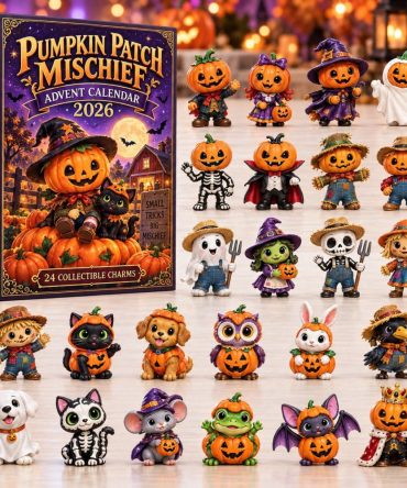 2026 Pumpkin Patch Mischief Countdown — 24 Cute Acrylic Pumpkin & Fall Charms For Halloween/Autumn Countdown, Seasonal Decor & Gift Set