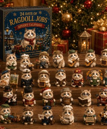 Ragdoll Careers Advent Calendar 2026 – 24-Day Cute Cat Occupations Countdown With Acrylic Charms, Toys & Collectible Figures