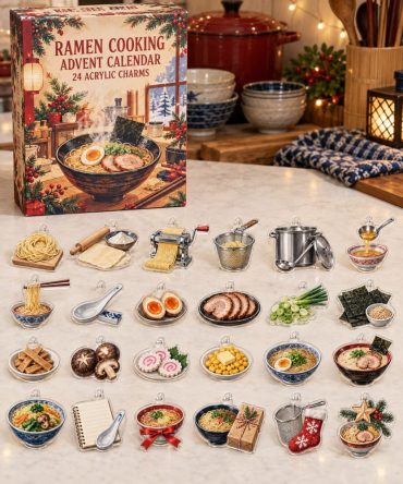 24-Day Ramen Cooking Advent Calendar — Acrylic Ramen Charms Set For Food Lovers, Diy Jewelry & Cozy Holiday Gifts
