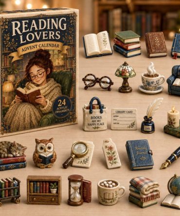 Reading Lovers Advent Calendar 2026 — 24-Day Acrylic Charm Countdown Celebrating Books, Perfect Holiday Gift For Avid Readers