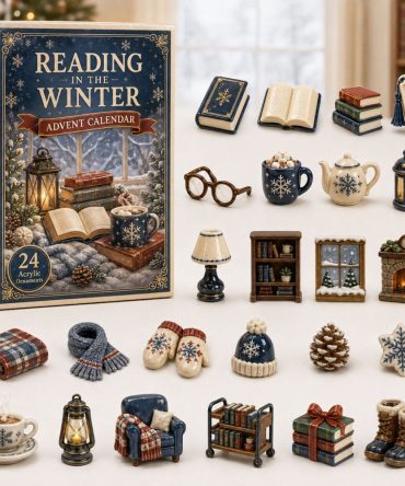 Reading Winter Advent Calendar 2026 — 24-Day Cozy Book Lover Countdown With Acrylic Charms, Perfect Gift For Bibliophiles