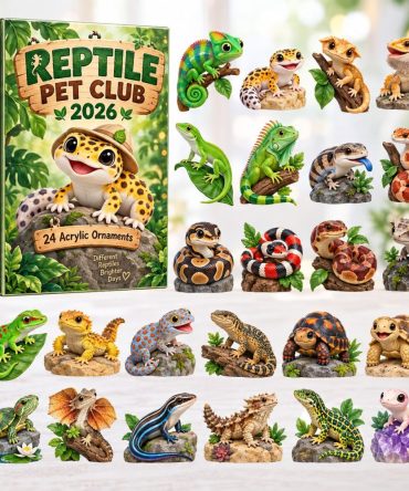 Reptile Pet Club Advent Calendar — 24-Day Acrylic Charm Countdown For Reptile Owners & Kids , Collectible Holiday Gift 2026