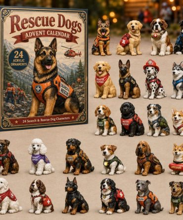 2026 Rescue Dogs Countdown Calendar — 24-Day Acrylic Charm Set Celebrating Shelter Dogs, Meaningful Gift For Dog Advocates