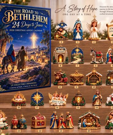 Road To Bethlehem Advent Calendar 2026 - 24 Nativity-Themed Acrylic Charms Recounting The Journey & Nativity Story