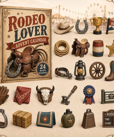Rodeo Lover Advent Calendar — 24-Day Western Countdown With Acrylic Rodeo Charms, Cowboy & Cowgirl Holiday Gift For Equestrian Fans