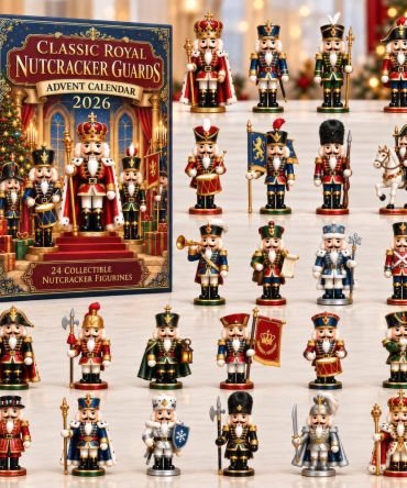 Royal Nutcracker 24-Day Countdown Calendar 2026 – Acrylic Nutcracker Charms, Regal Holiday Decor, Collector'S Advent Gift