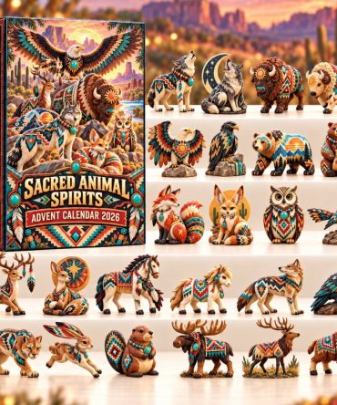 2026 Sacred Animal Spirits 24-Day Totem Advent Calendar — Acrylic Animal Spirit Charms, Nature-Inspired Keepsakes & Gift Set