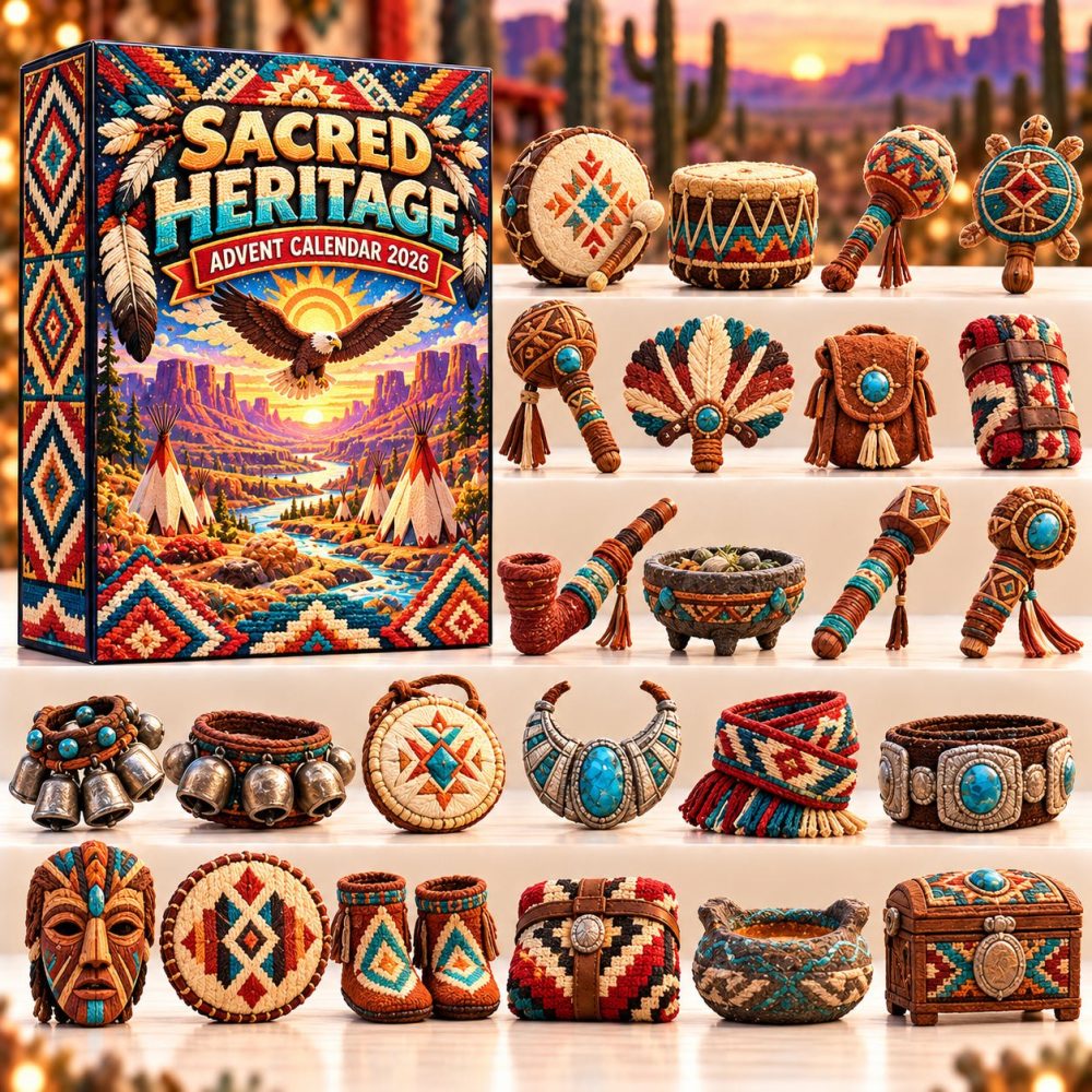 2026 Sacred Heritage Advent Calendar — 24 Acrylic Charms, Heritage-Inspired 24-Day Countdown, Meaningful Cultural Gift