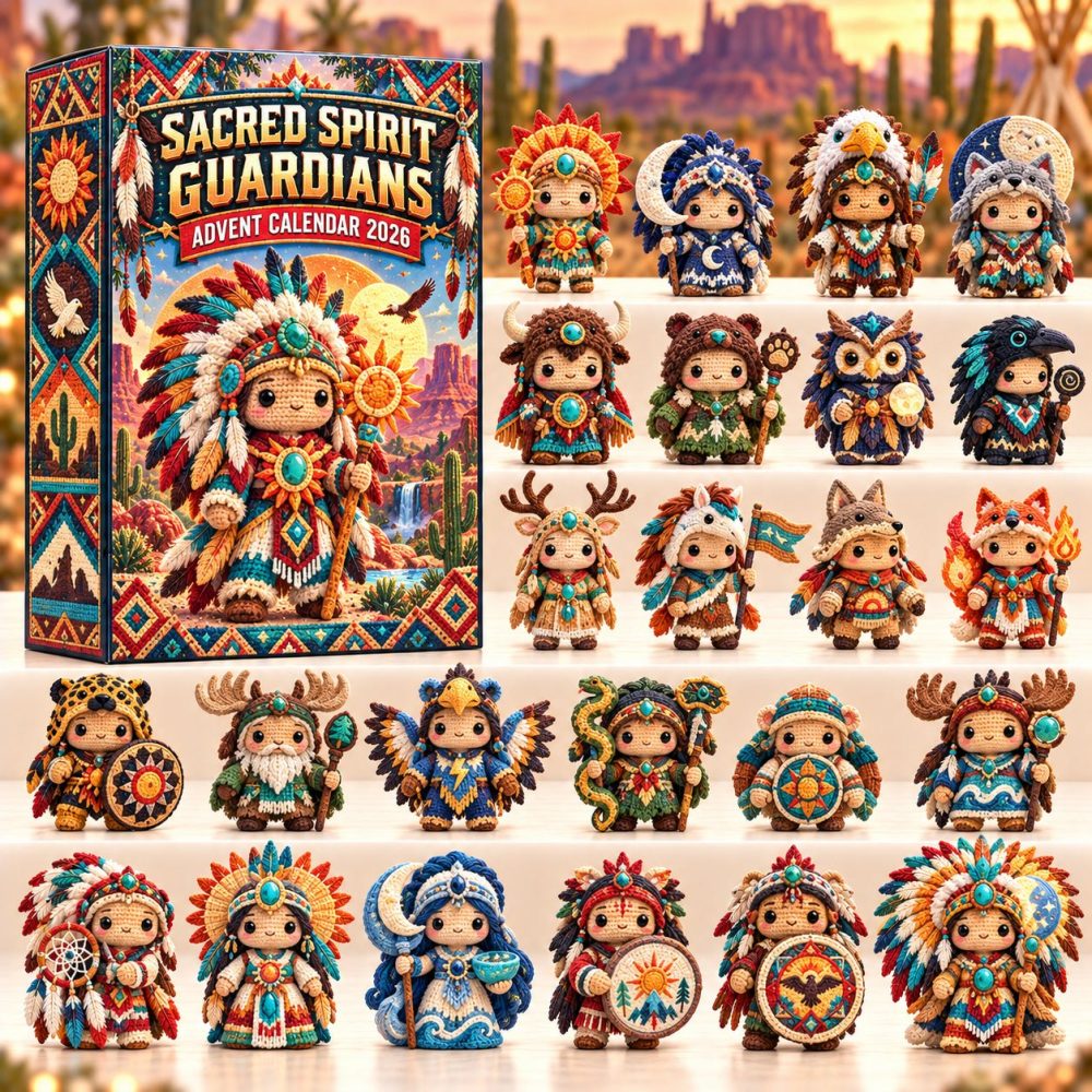 2026 Sacred Spirit Guardians 24-Day Protection Charm Advent Calendar — Artistic Acrylic Guardians, Meaningful Keepsakes & Holiday Gift