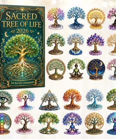2026 Sacred Tree Of Life Holiday Countdown — 24-Day Acrylic Charm Advent Set, Spiritual & Meaningful Gift