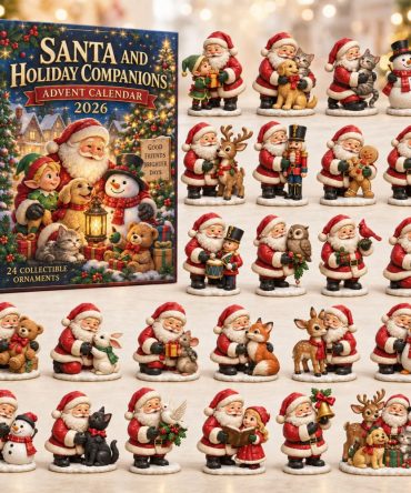Santa Companion Advent Calendar 2026 - 24 Cute Companion Characters In Acrylic Charms For Stocking Stuffers & Kids