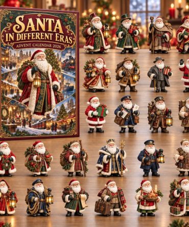 Vintage Santa Era Advent Calendar 2026 - 24 Retro-Inspired Acrylic Charms Celebrating Classic Holiday Icons
