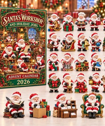 Santa'S Workshop 2026 Advent Calendar — 24-Day Acrylic Charm Countdown, North Pole Workshop Ornaments & Family Holiday Gift