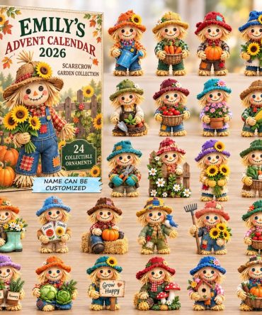 Scarecrow Garden Harvest 2026 Countdown — 24 Autumn-Themed Acrylic Charms, Harvest & Fall Festival Advent For Home & Gifting